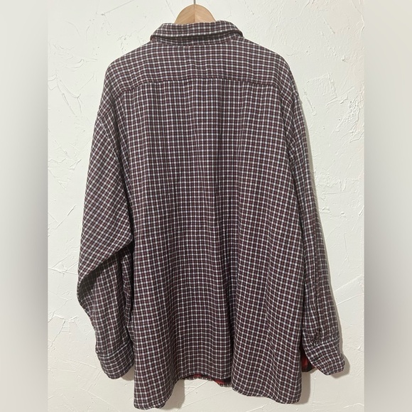 Cremieux Classic Fit Buffalo Plaid Reversible Long Sleeve Woven Shirt Sz 3XT - Picture 13 of 16